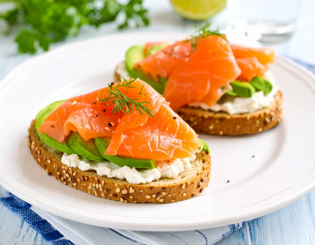 Ezekiel toast with smoked salmon and avocado - Health Peak Guide